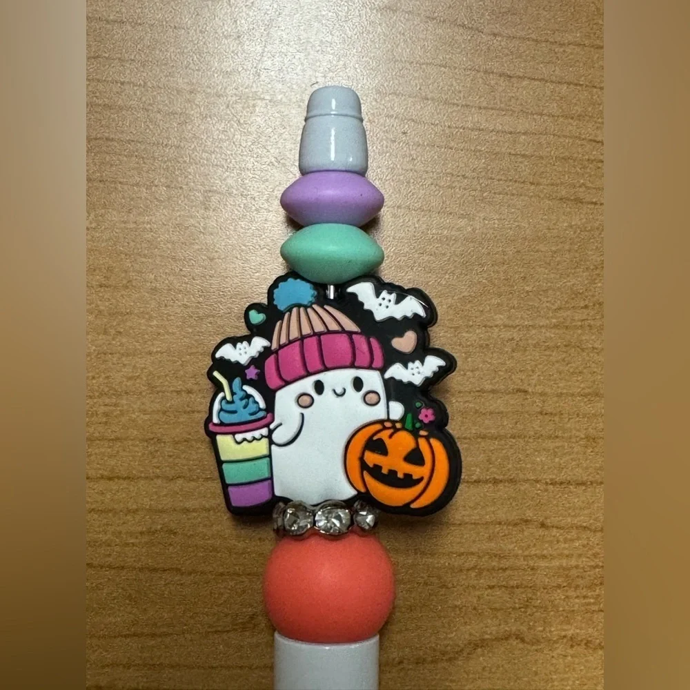 Halloween Themed Pen with Ghost and Pumpkin